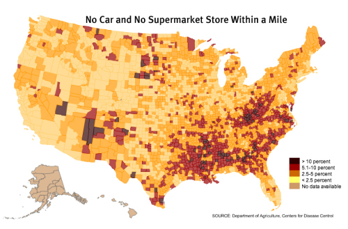 Food deserts by state