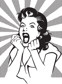 Annoyed woman 